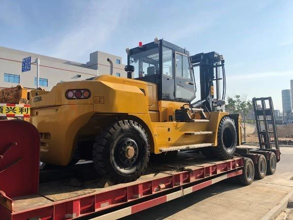 16 Ton Diesel Heavy Forklift Truck Yellow